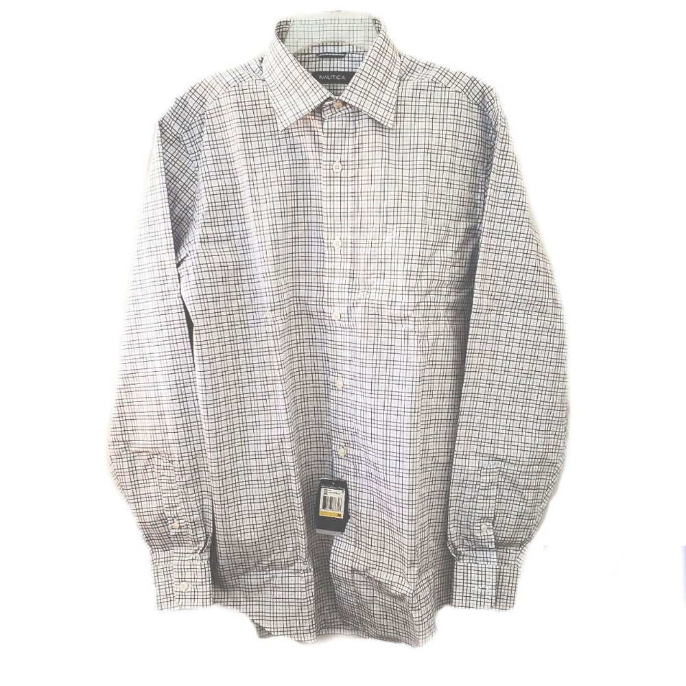 Nautica Men's Long Sleeve Shirt Marineblue Size M